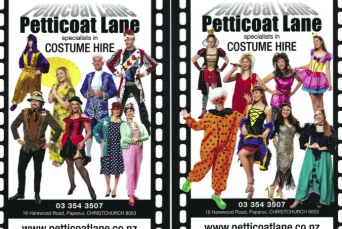 Petticoat Lane Costume Hire Business for Sale Christchurch 