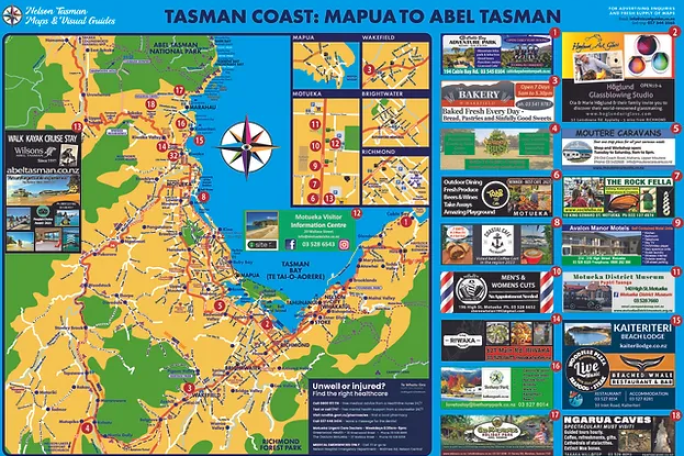 Desktop Map Pads & Guidebook Business for Sale Nelson 